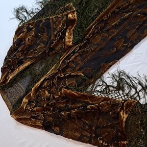 Stunning Velvet Boho Topper Jacket with Fringe